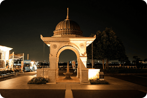 山下公園インド水塔ライトアップ